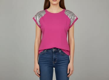 bluzki nietoperz plus size: Bluzka damska, rozmiar S — 6