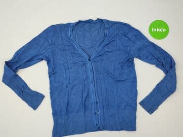 sweter w paski z serduszkiem: Kardigan damski, rozmiar S — 2