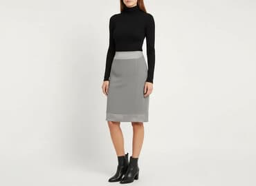 spódnice sliczna spódniczka ołówkowe midi zamek 4 kolory: Exclusive, Spódnica damska, rozmiar M — 1