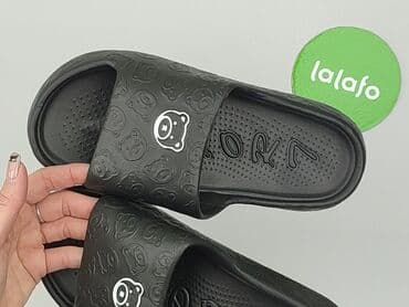 srebrne sandały reserved: Klapki damskie, rozmiar 37 — 8