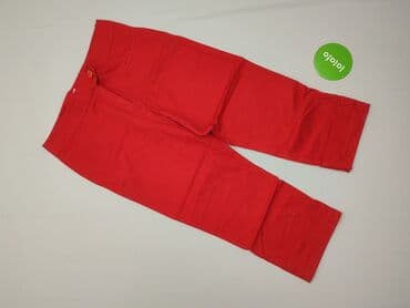 pomarańczowe spodnie hello kitty: Bershka, Spodnie 3/4 damskie, rozmiar M — 2