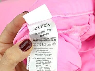 biale buty skarpetkowe: SOCCX, Spodnie 3/4 damskie, rozmiar S — 8