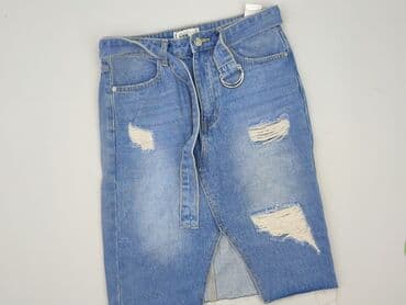 patchworkowe jeansy: Spódnica damska, 2XS — 1