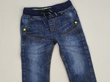 spodnie woskowane wysoki stan: Spodnie jeansowe, DenimCo, 2-3 lat, 92/98, stan - Bardzo dobry — 1
