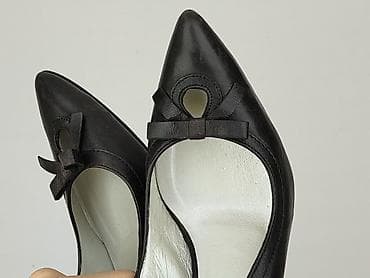 pol but: Czarne czółenka damskie typu slingback FOREVER - Rozmiar: 35 — 6