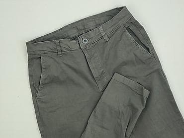 pull and bear spodnie eleganckie: Męskie spodnie Zara w kolorze szarym. Klasyczny, uniwersalny fason z — 5