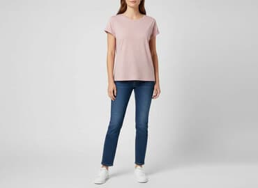 koszulka real rozowa: T-shirt damski, rozmiar S — 6