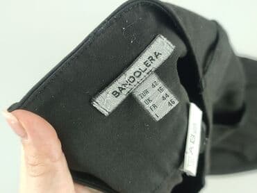 rajstopy czarne z wzorem: Spodnie materiałowe damskie, rozmiar XL — 4