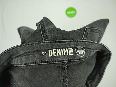 srebrne jeansy: Denim, Jeansy damskie, rozmiar S — 4