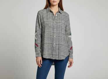 góralska koszula damska z haftem biała: Answear, Women`s shirt, size S — 1
