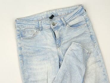 biale jeansy: H&M Divided, Jeansy damskie, M — 1