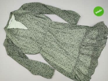 sukienka z długimi bufiastymi rękawami: Reserved, Sukienka damska, rozmiar S — 2