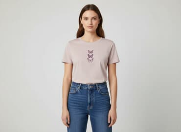 koszulka z kotem sinsay: Sinsay, T-shirt damski, rozmiar S — 7