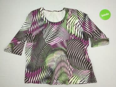 sukienka w geometryczne wzory h: Women`s T-shirt, size 3XL (EU 46) — 2