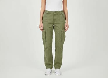 house spodnie cargo damskie: H&M, Spodnie materiałowe damskie, rozmiar 2XS — 7