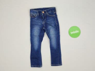 mom jeans granatowe: Spodnie jeansowe, H&M, 1.5-2 lat, 92, stan - Bardzo dobry — 2
