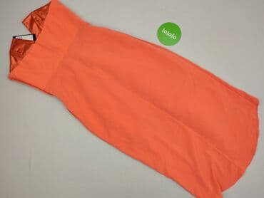 czerwona satynowa sukienka h m: H&M, Sukienka damska, rozmiar S — 4