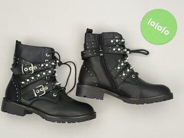 kozaki na grubej podeszwie ccc: Botki damskie, rozmiar 37 — 2