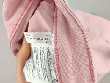 różowe szorty jeansowe damskie: Yessica, Spodnie 3/4 damskie, rozmiar S — 5