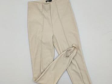 legginsy beżowe prążkowane: Legginsy Sportowe damskie, rozmiar S — 2