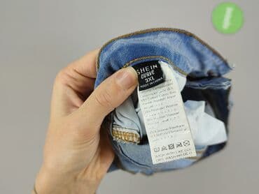 shein spodenki jeansowe damskie: Shein Curve, Szorty damskie, rozmiar 3XL — 4