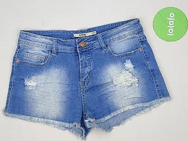 czarne jeansy pull: Szorty damskie, rozmiar M — 2