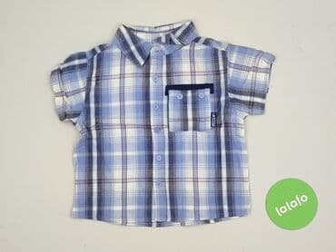 okee sukienki: Shirt 1.5-2 years, condition - Perfect, pattern - Cell, color - Blue — 2