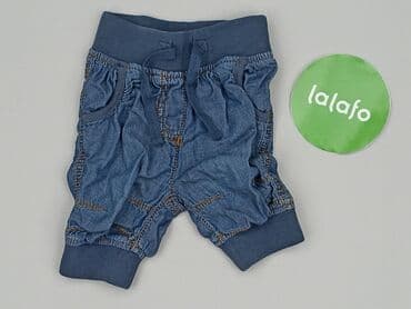 spodnie piżamowe hm: Denim pants, Next, 3-6 months, condition - Good — 2