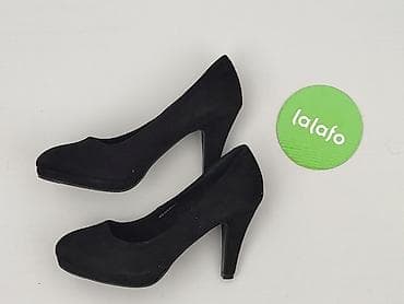 crox buty: Czarne czółenka na obcasie Pavers - Model: klasyczne czółenka z — 2