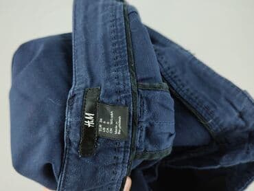 granatowe chinosy damskie: H&M, Spodnie materiałowe damskie, rozmiar S — 4