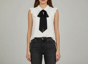 shein czarne bluzki: Shein, Bluzka damska, rozmiar S — 7