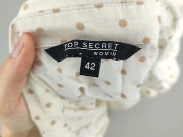 biala bluzka z dlugim rekawem: Top Secret, Koszula damska, rozmiar XL — 4