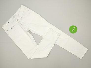 białe t shirty basic: Jeansy damskie, rozmiar M — 2