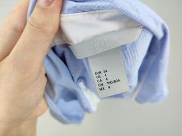 koszula niebieska hm: H&M, Koszula damska, rozmiar XS — 4