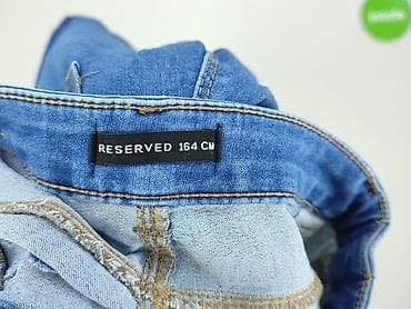 reserved kurtka jeans: Spodnie jeansowe, Reserved, 14 lat, 164, stan - Bardzo dobry — 4