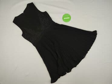 czarna sukienka z przezroczystymi rękawami: Women`s dress, size S — 4