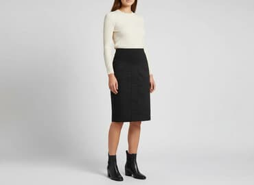 spódnice midi z rozcięciem czarne: Spódnica damska, rozmiar S — 1