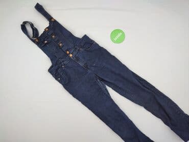 patchworkowe jeansy: H&M Divided, Ogrodniczki damskie, M — 2