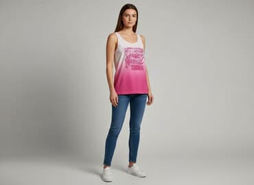 guess t shirt damski rozowy: Blue Motion, T-shirt damski, rozmiar M — 7