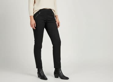 spodnie wrangler czarne: George, Spodnie materiałowe damskie, rozmiar L — 6