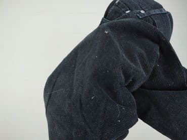 czarne materialowe spodnie: Spodnie dla mężczyzn, XL — 4