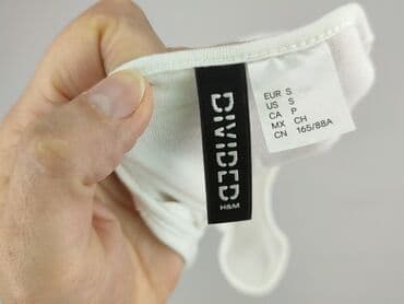 bluzka kwadratowy dekolt h: H&M, Жіноча блуза, розмір S — 4
