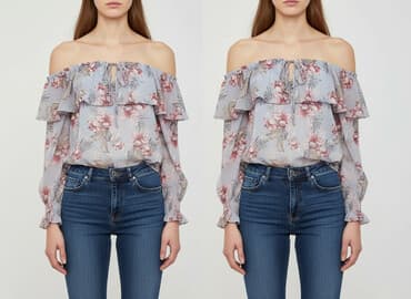 bluzki hiszpanki w kwiaty: New Look, Bluzka damska, rozmiar XS — 7