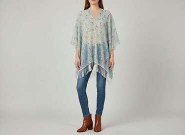 ubrania z meksyku: Ponczo damskie, rozmiar One size — 5