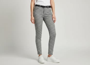 spodnie jeansowe damskie stradivarius: Stradivarius, Spodnie materiałowe damskie, rozmiar L — 7