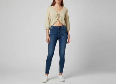 srebrne bolerko do sukienki: Vero Moda, Kardigan damski, rozmiar M — 6