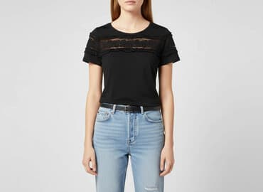 h m t shirt damski wyprzedaż: H&M, T-shirt damski, rozmiar S — 7