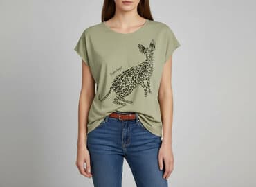 ubrania z kotem: Bluzka damska, rozmiar L — 7