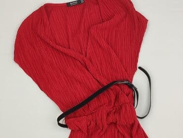 czerwone eleganckie sukienki: Bershka, Sukienka damska, rozmiar XS — 1