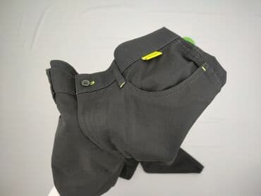 spodnie woskowane na gumce: Spodnie materiałowe damskie, M — 5